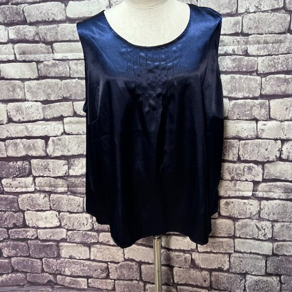 Susan Graver Blue Lace Jacket W/ Solid Tank Size 2X - Picture 11 of 12